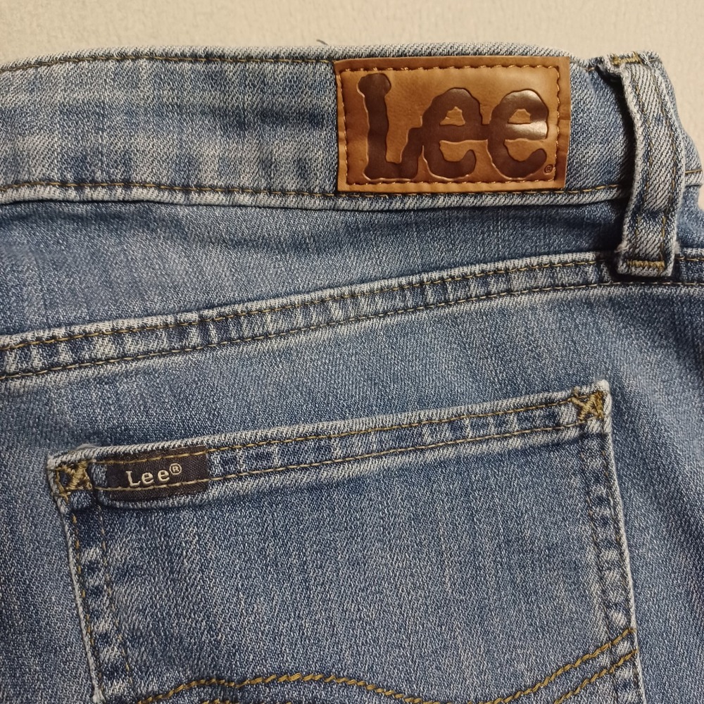 Lee Jeans Womens 14M Blue Regular Fit Bootcut Mid Rise Stretch Denim 103522567 - Picture 12 of 13
